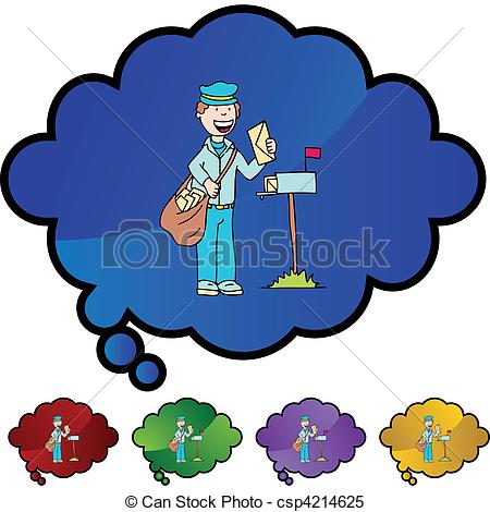 450x470 Mailman Clipart Vector