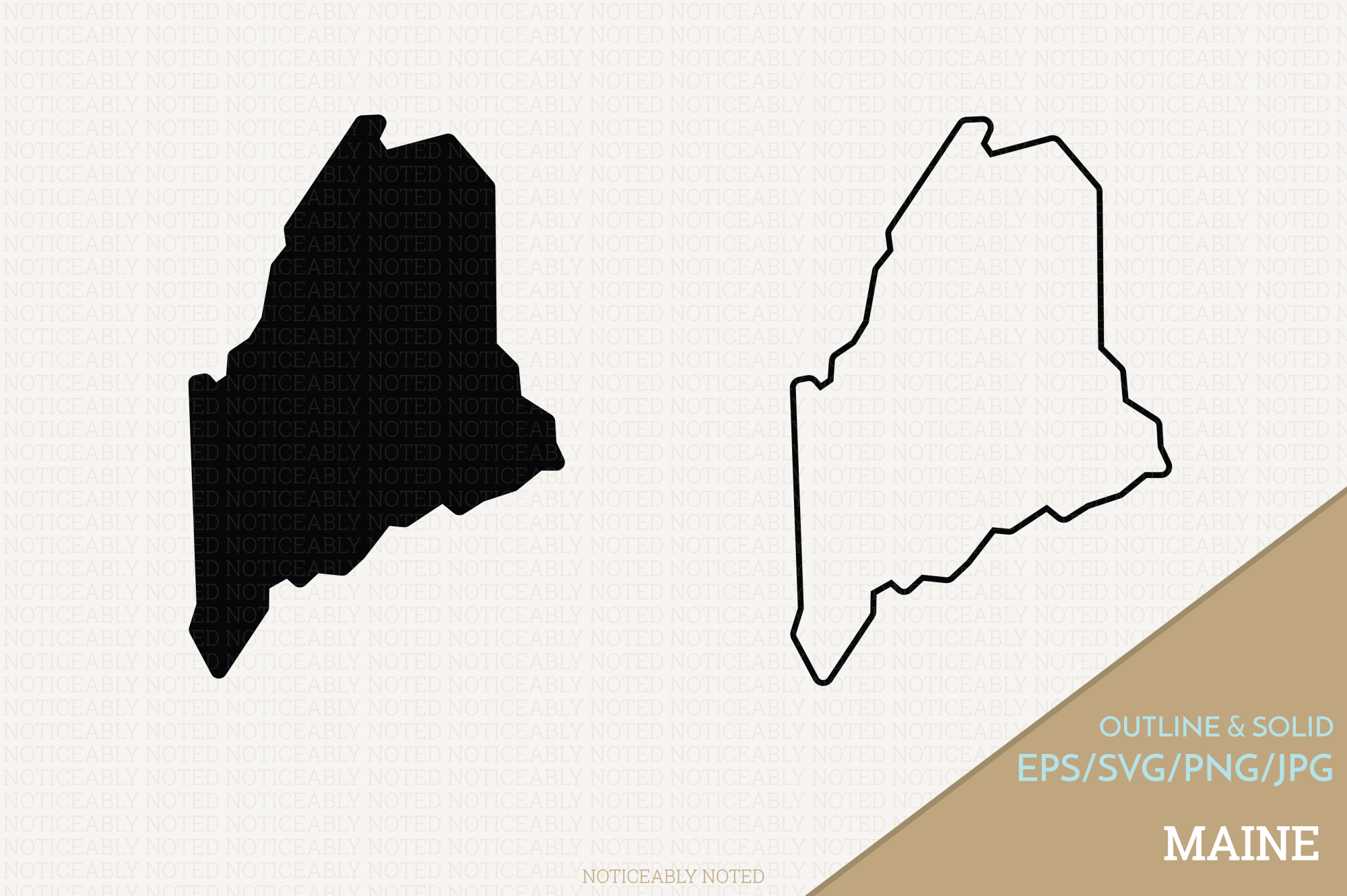 2000x1331 Maine Vector Clip Art By Noticeably N Design Bundles