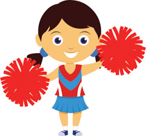 210x195 Majestic Cheerleader Image Clipart Free Cheerleading Clip Art