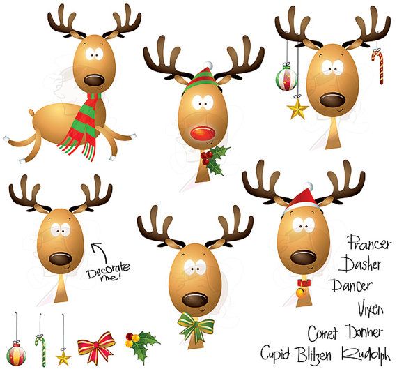 570x529 Christmas Reindeer Clipart School Teacher Supplies Scrapbook