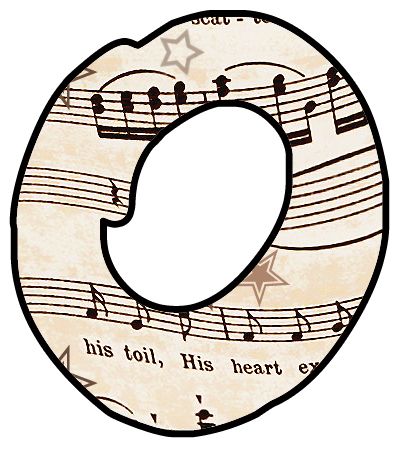 400x449 Vintage Music Clip Art Font Artbyjean Printables