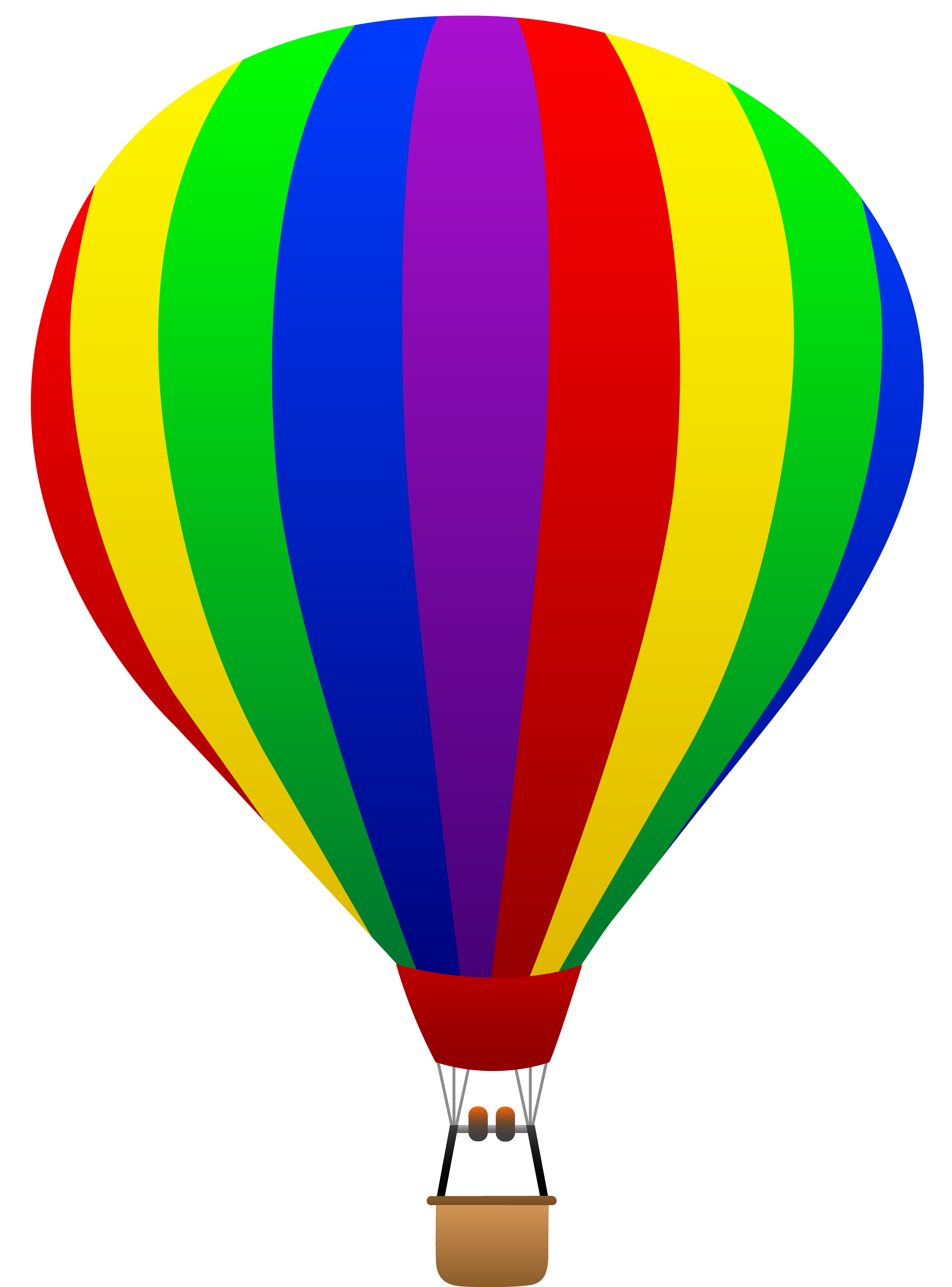 4114x5559 Free Clip Art Of A Fun Rainbow Striped Hot Air Balloon Sweet