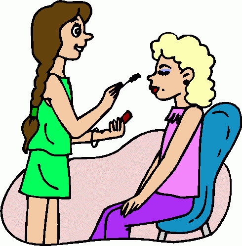 490x497 Image Of Beautician Clipart