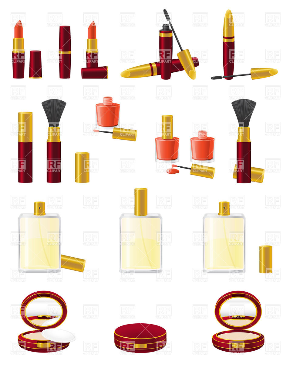 933x1200 Big Set Of Cosmetics Royalty Free Vector Clip Art Image