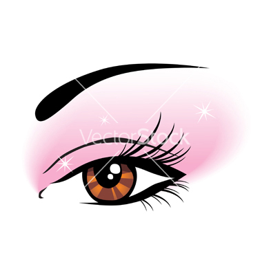 380x400 Eye Makeup Clipart