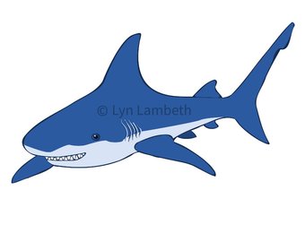 340x270 Shark Clipart Etsy