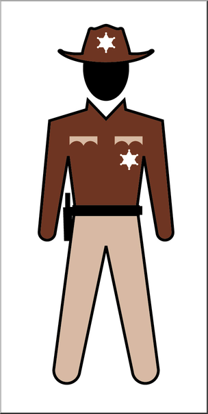 304x604 Clip Art People State Trooper Male Color I Abcteach