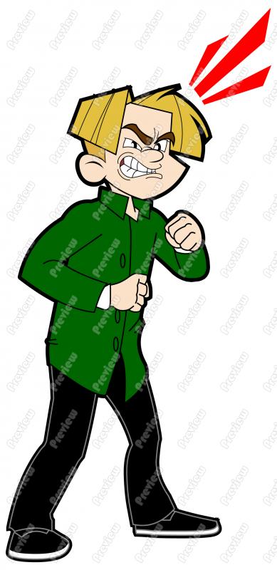 389x800 Mad Male Character Clip Art