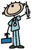 129x200 Male And Female Nurse Clipart