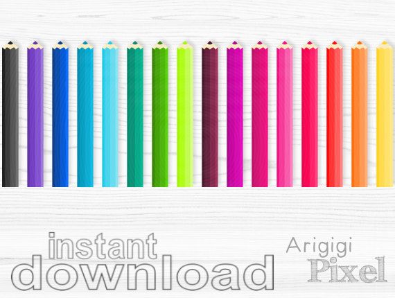 570x430 Colored Pencil Clip Art Rainbow Colors, Back To School Clipart