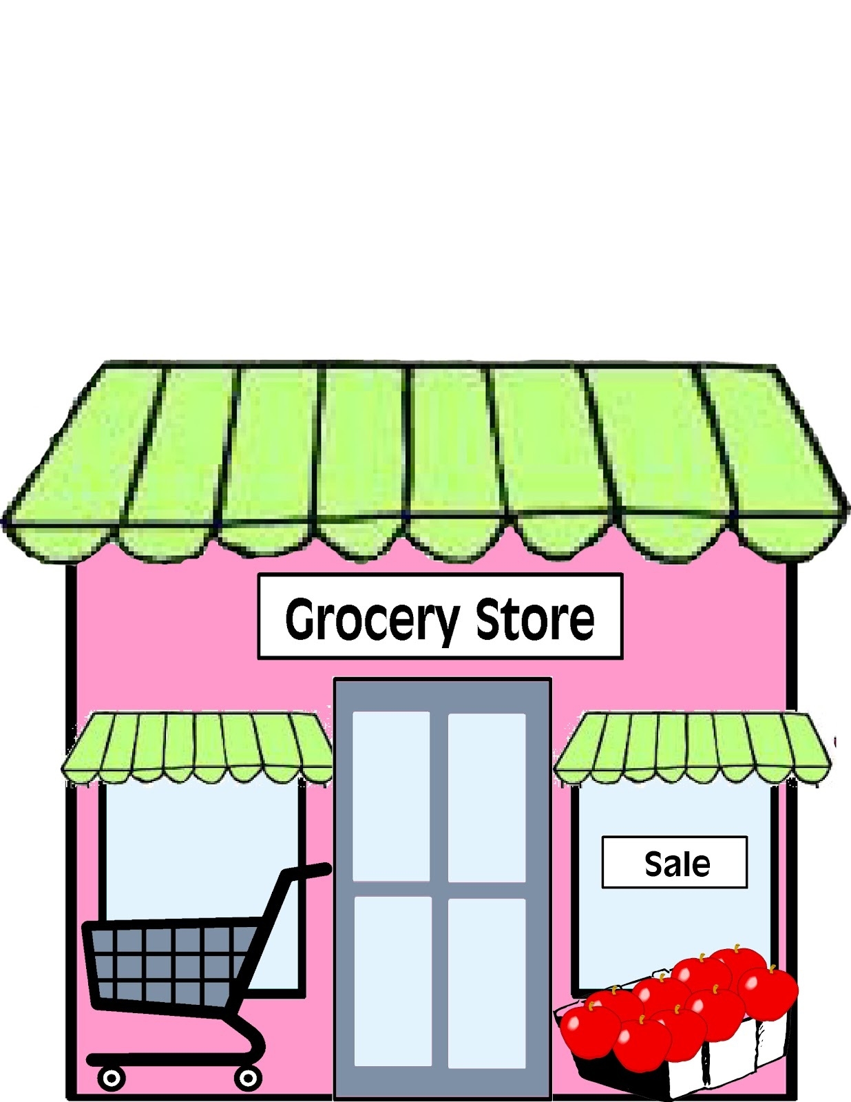 1236x1600 Beautiful Of Supermarket Building Clipart Black And White
