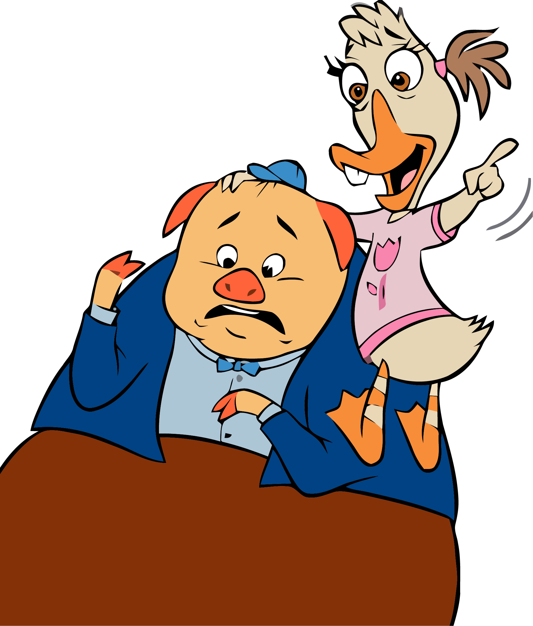 1851x2173 Chicken Little Abby Mallard Pig Look Clipart Png