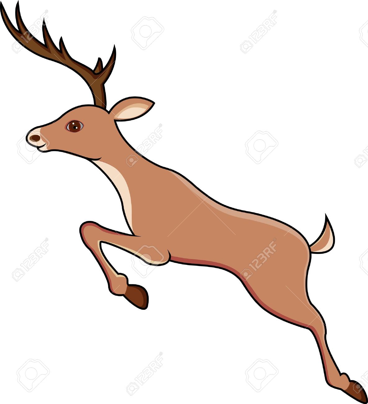 1184x1300 Clip Art Jumping Deer Clipart