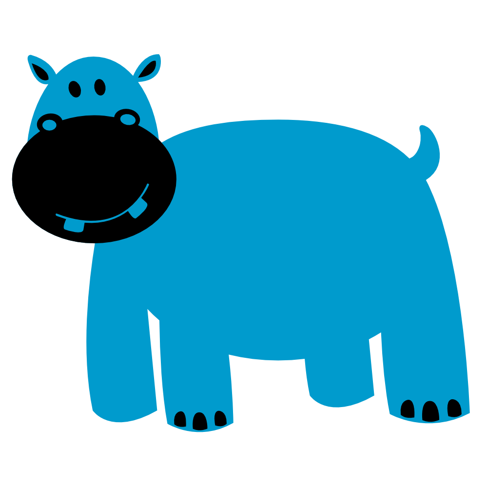 999x999 Hippo Face Cliparts