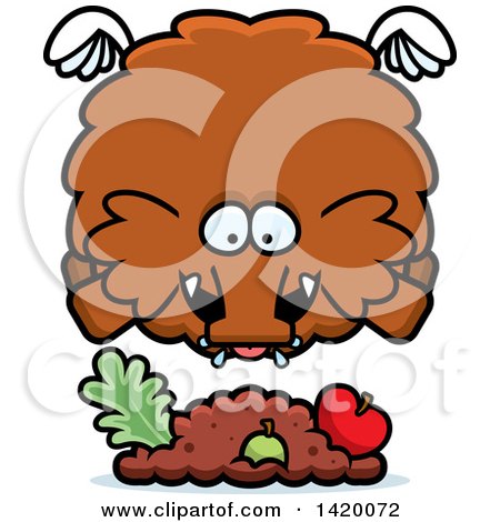 450x470 Royalty Free (Rf) Clip Art Illustration Of A Woolly Mammoth By