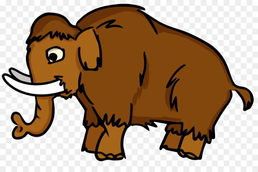 900x600 Woolly Mammoth Drawing Cartoon Clip Art