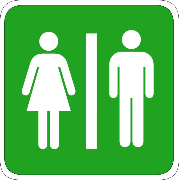 594x597 Winsome Inspiration Toilet Clipart Man Woman Sign Clip Art