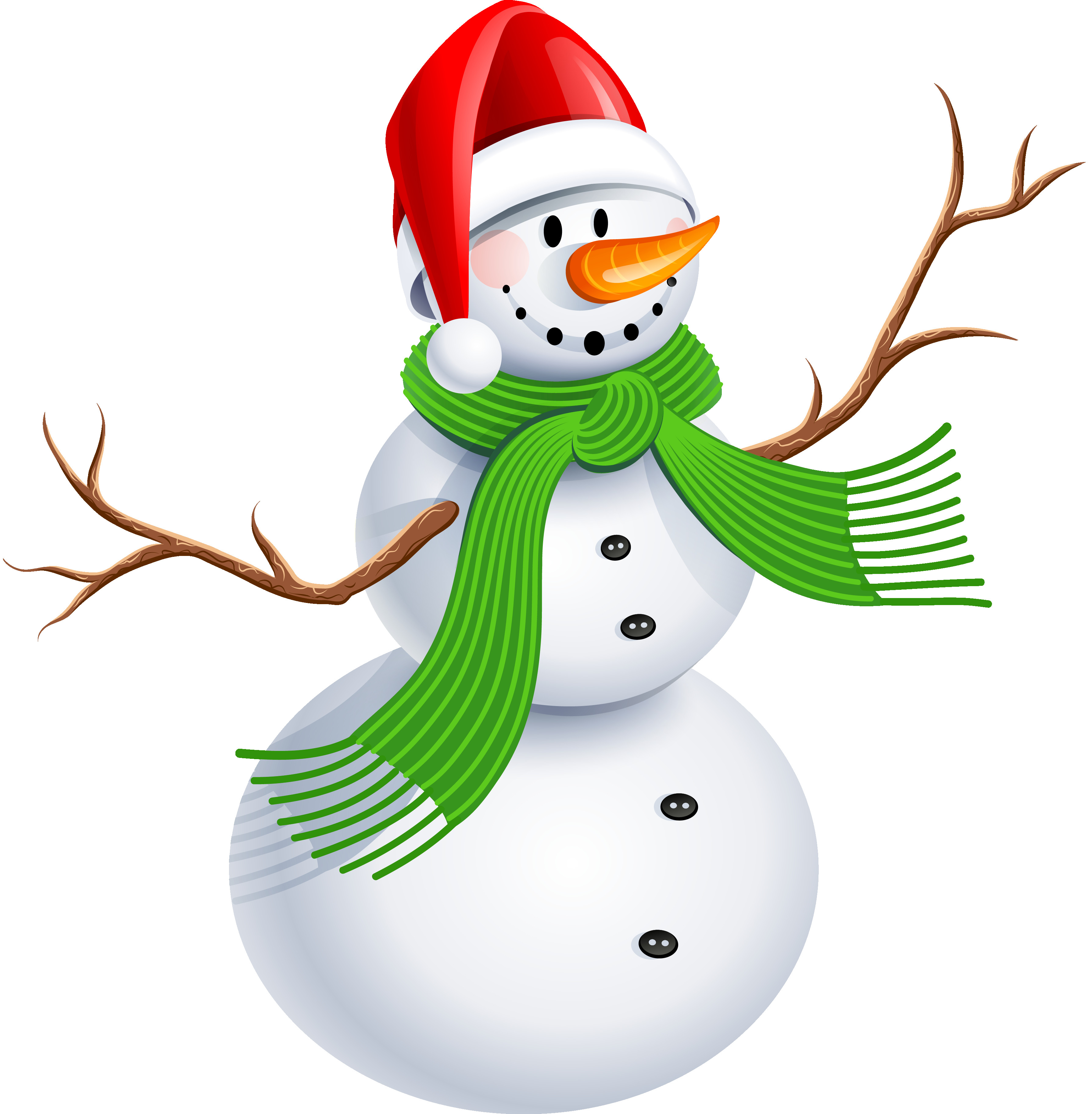 3581x3651 Snowman With Green Scarf Png Clipart Picture Gallery Unbelievable