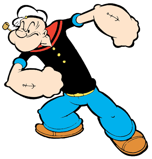 500x524 Popeye The Sailor Man Clipart