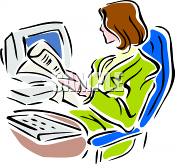 350x328 Clip Art Office Management Clipart