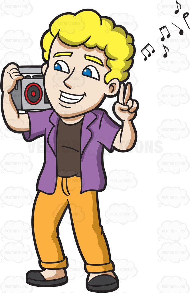 666x1024 Man Listening Clipart