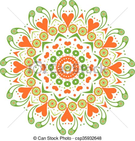 450x470 Decorative Ornamental Mandala Design Eps Vector