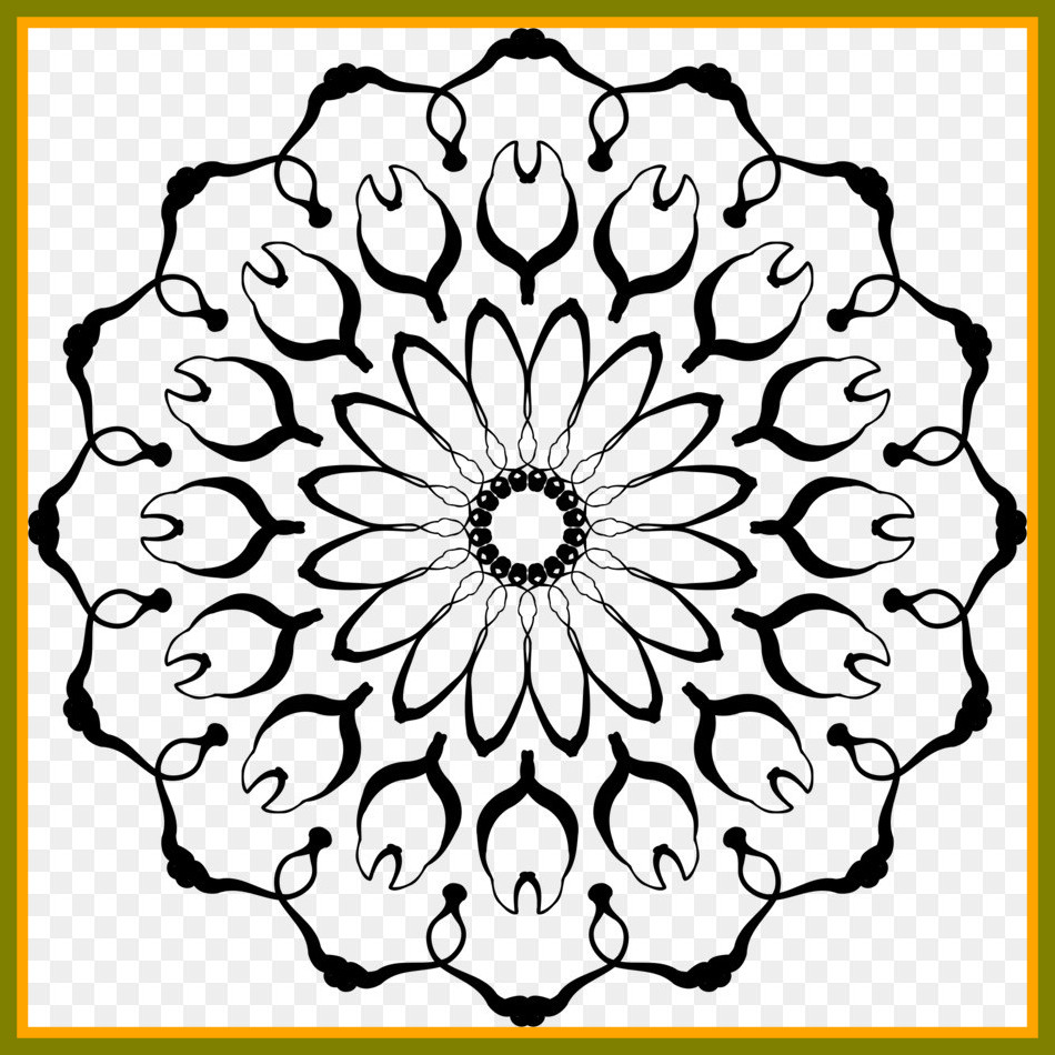 950x950 Flower Drawing Mandala