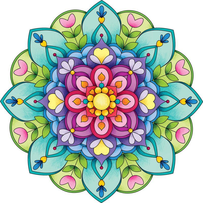 800x800 Con Mandalas De Colores Dibujos Mandala