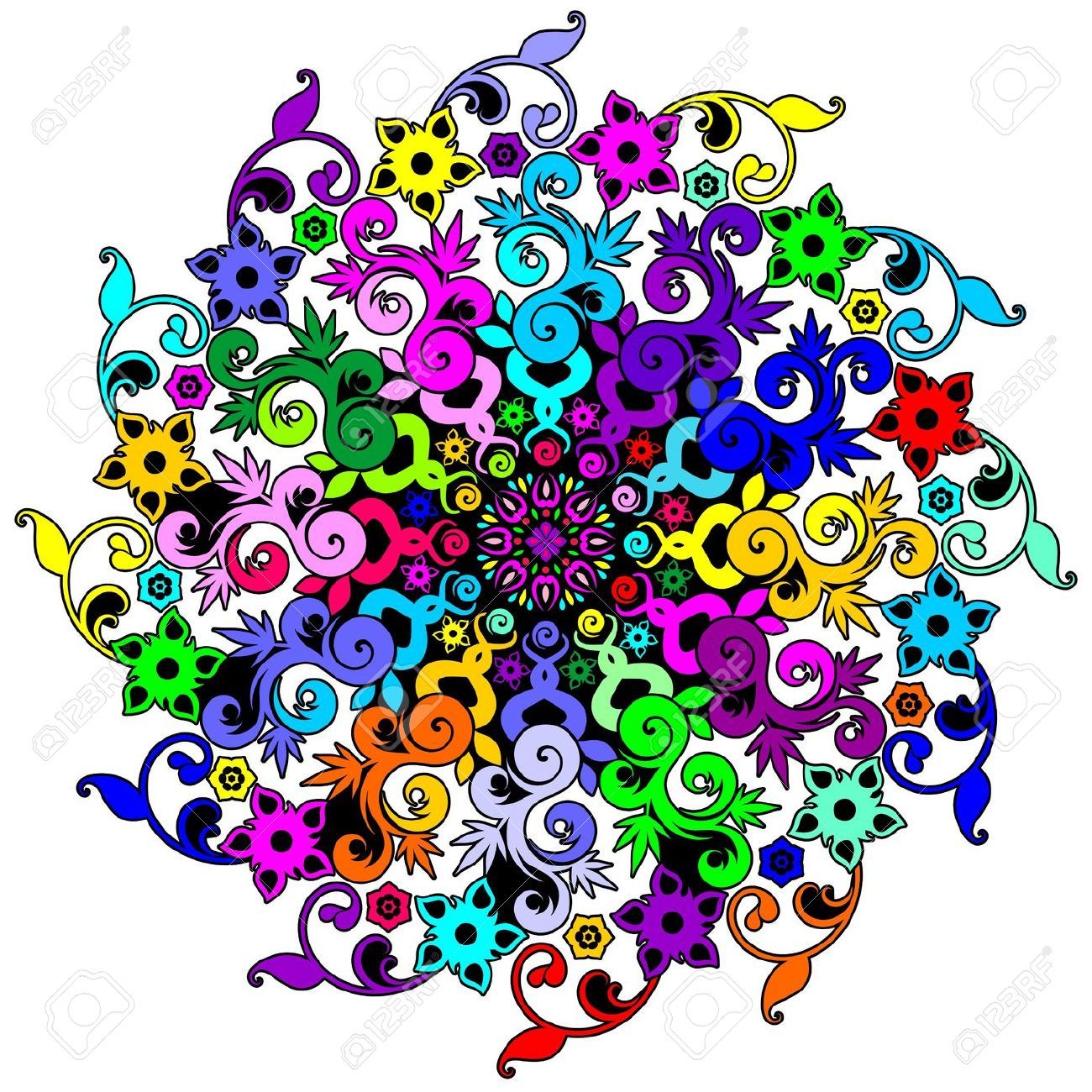 1300x1300 Mandala Stock Vector Illustration And Royalty Free Mandala Clipart
