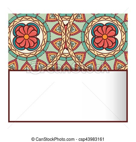 450x470 Mandala Art Decorative Icon Vector Illustration Design Clip Art