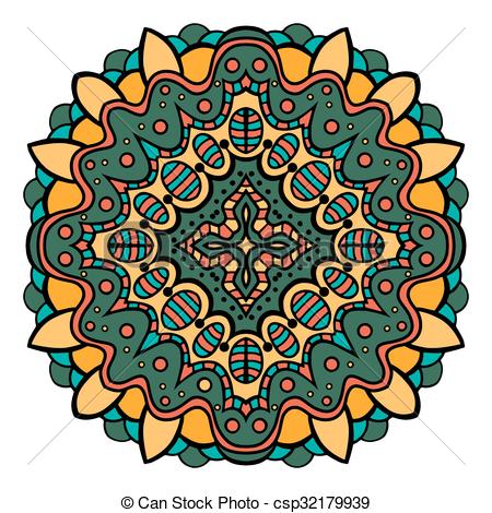 450x470 Mandala Square Ornament, Tribal Ethnic Pattern, Arabic Vectors