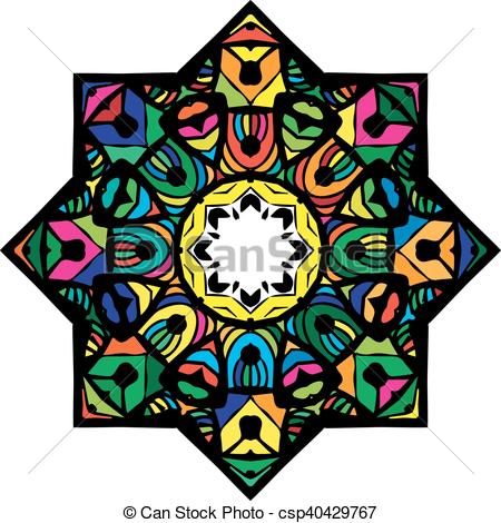 450x470 Multicolor Mandala From A Variety Of Bright Elements Arabic