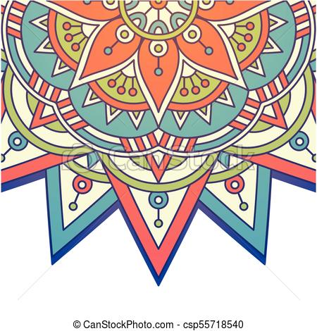 450x470 Vintage Mandala Rowel Design Vector Image Eps Vector