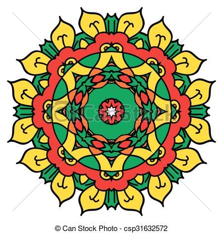 450x470 Clip Art Mandala