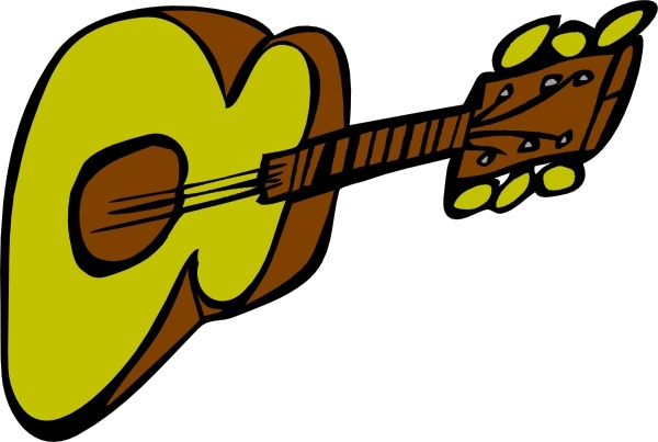 600x403 Free Acoustic Guitar Clipart