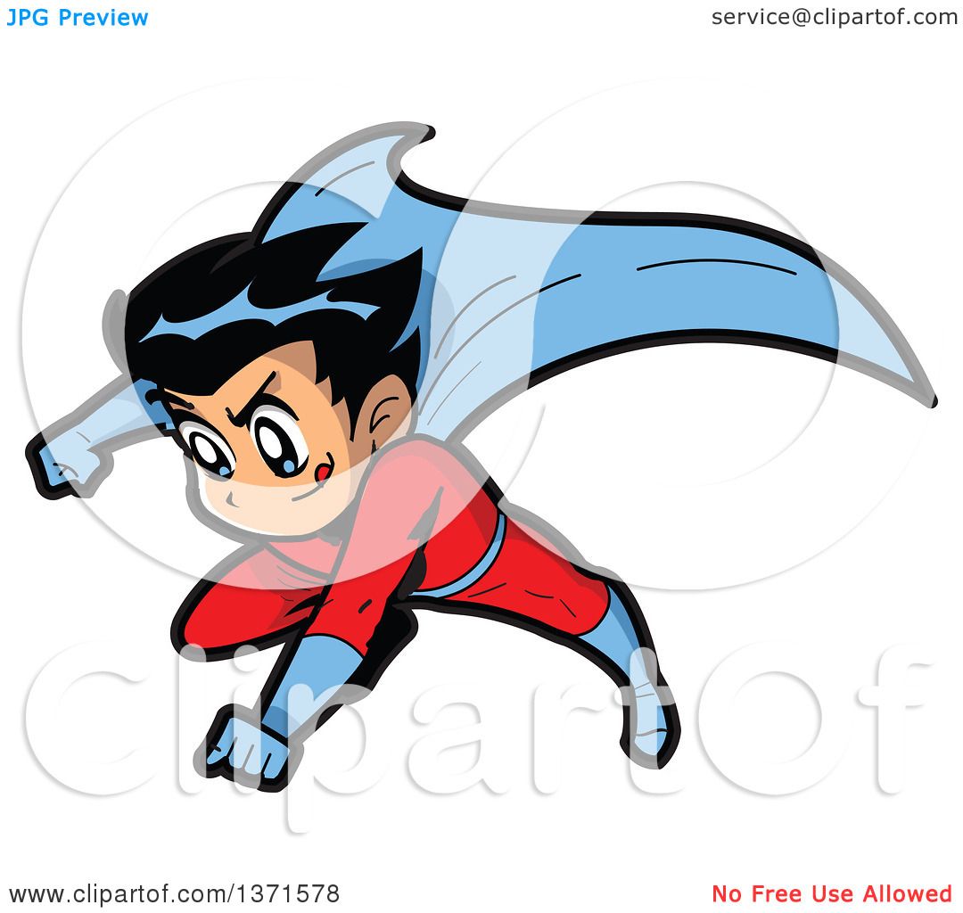 1080x1024 Clipart Of A Male Manga Super Hero Boy Flying