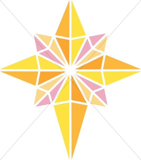537x612 Manger Star Clipart