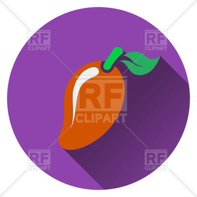 400x400 Mango Icon Royalty Free Vector Clip Art Image