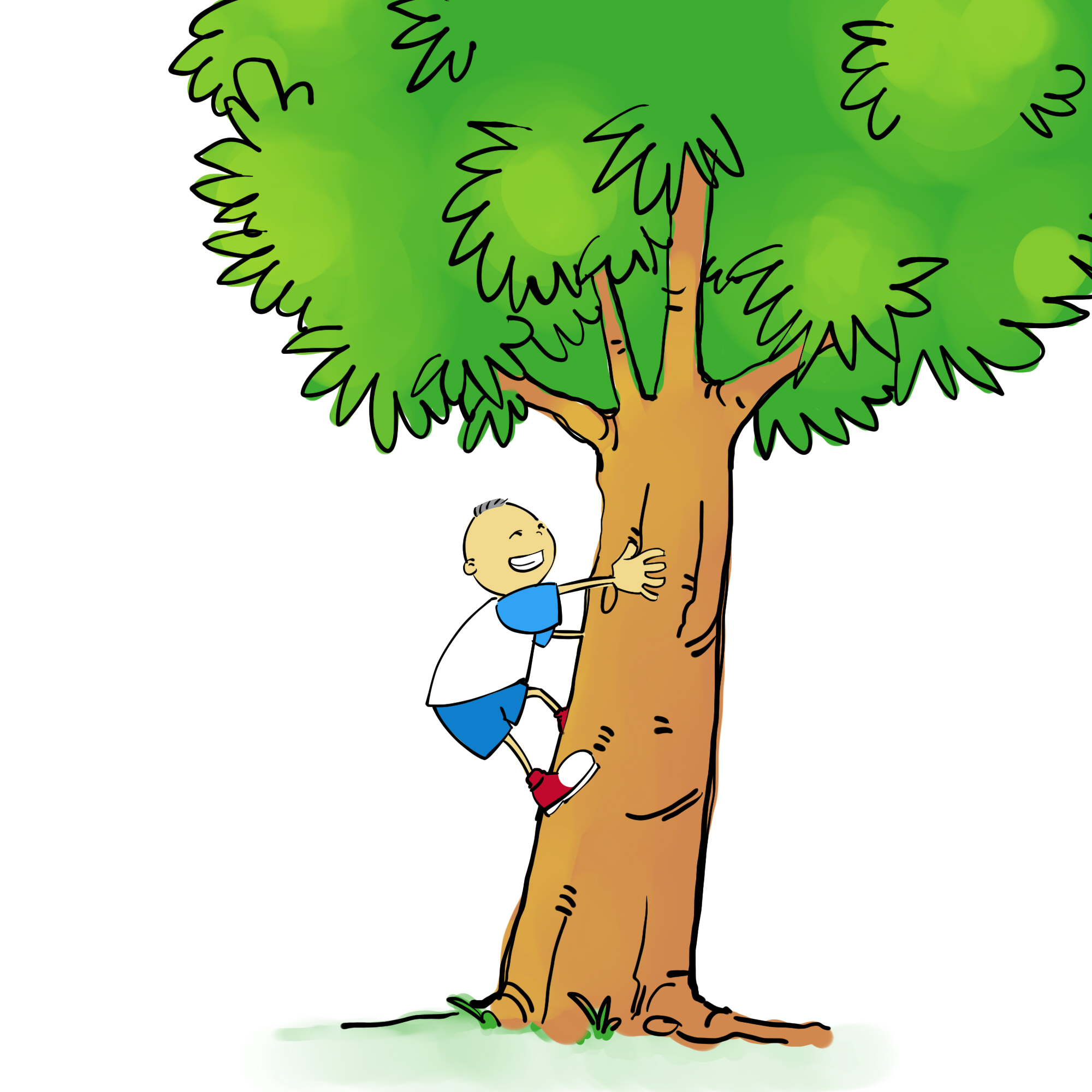 2000x2000 A Kid Climbing A Tree Clipart Amp A Kid Climbing A Tree Clip Art