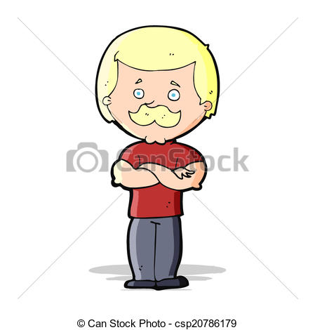 449x470 Cartoon Manly Mustache Man Vectors Illustration