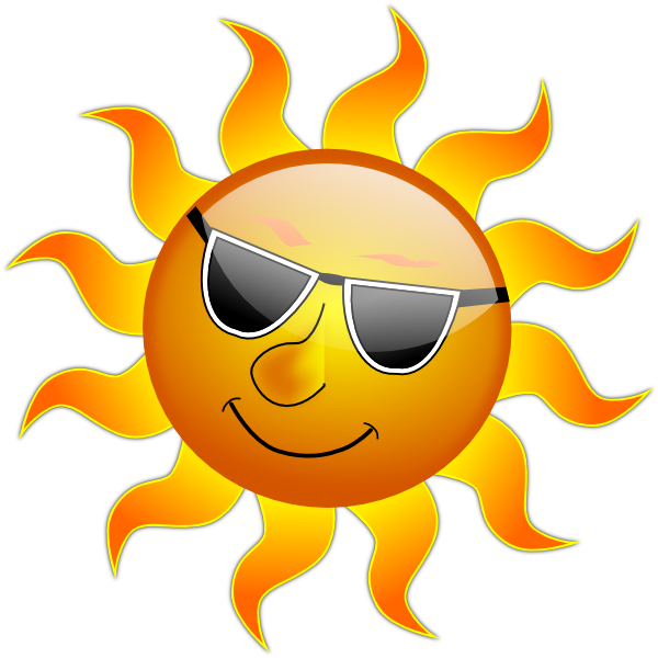 600x600 Sunshine Vector Clipart