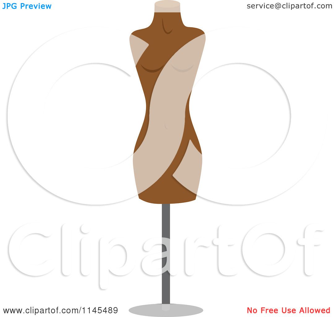 1080x1024 Clipart Of A Brown Fashion Mannequin