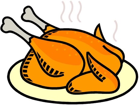 461x350 Chicken Leg Clipart