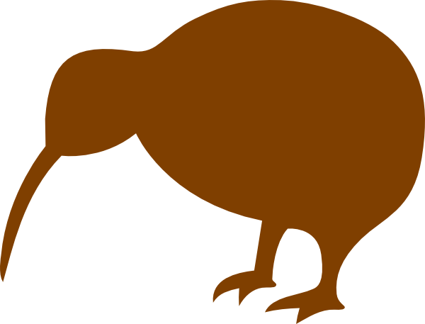 600x457 Brown Kiwi Clip Art