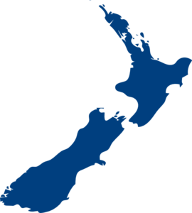 270x300 New Zealand Map Illustration Clip Art
