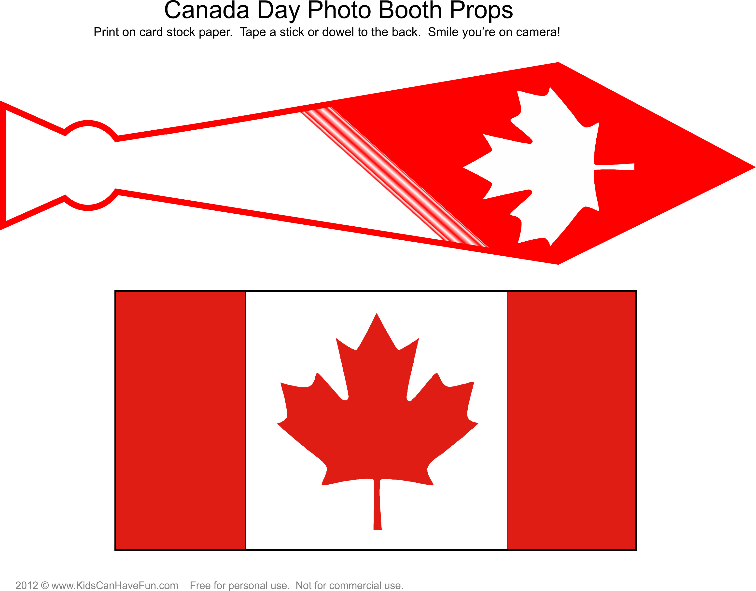 3078x2407 Free Diy Canada Day Photo Booth Props Page 3 Httpwww
