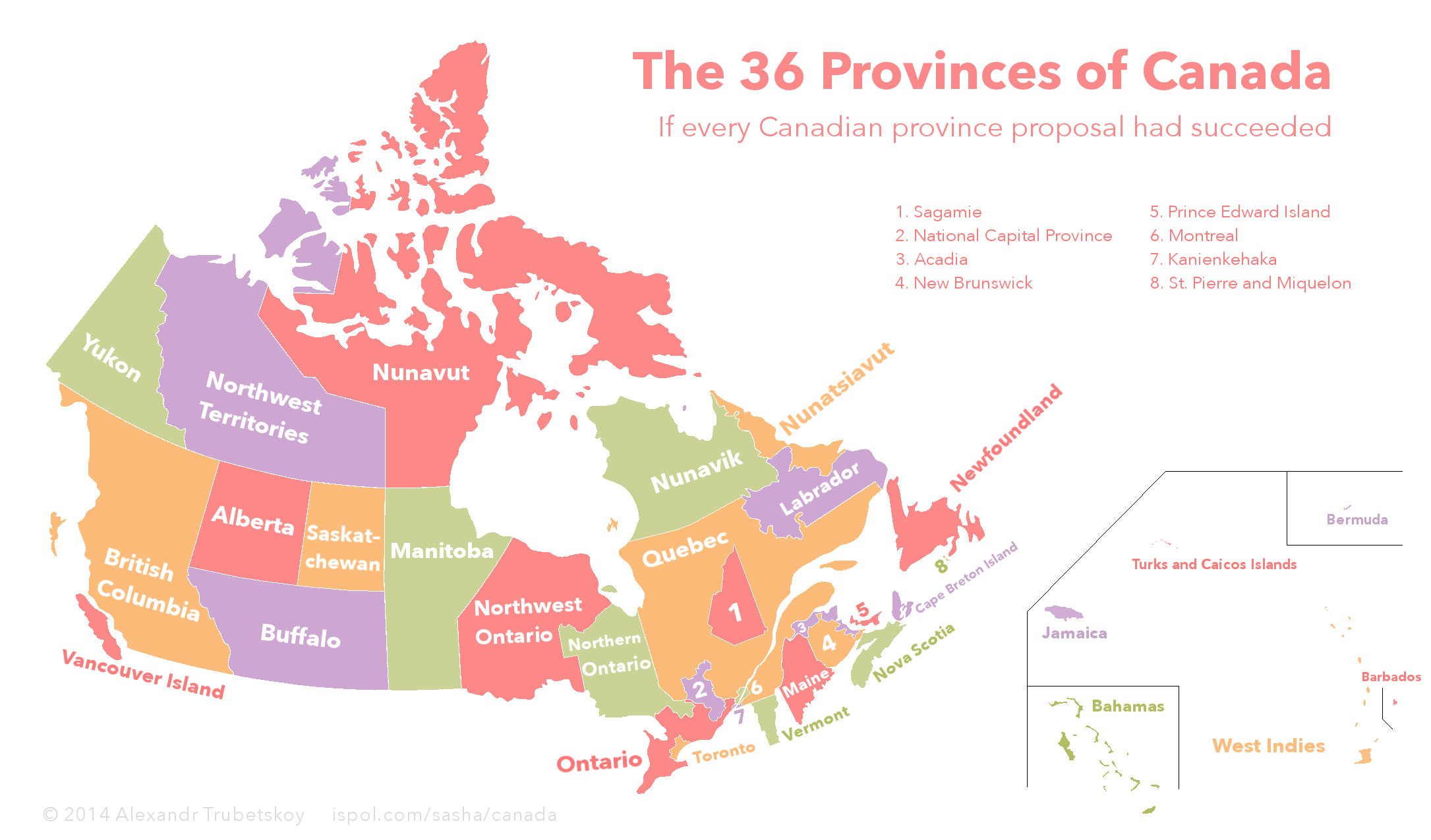 2171x1275 The 36 Provinces Of Canada Map Quiz In A With And Capitals