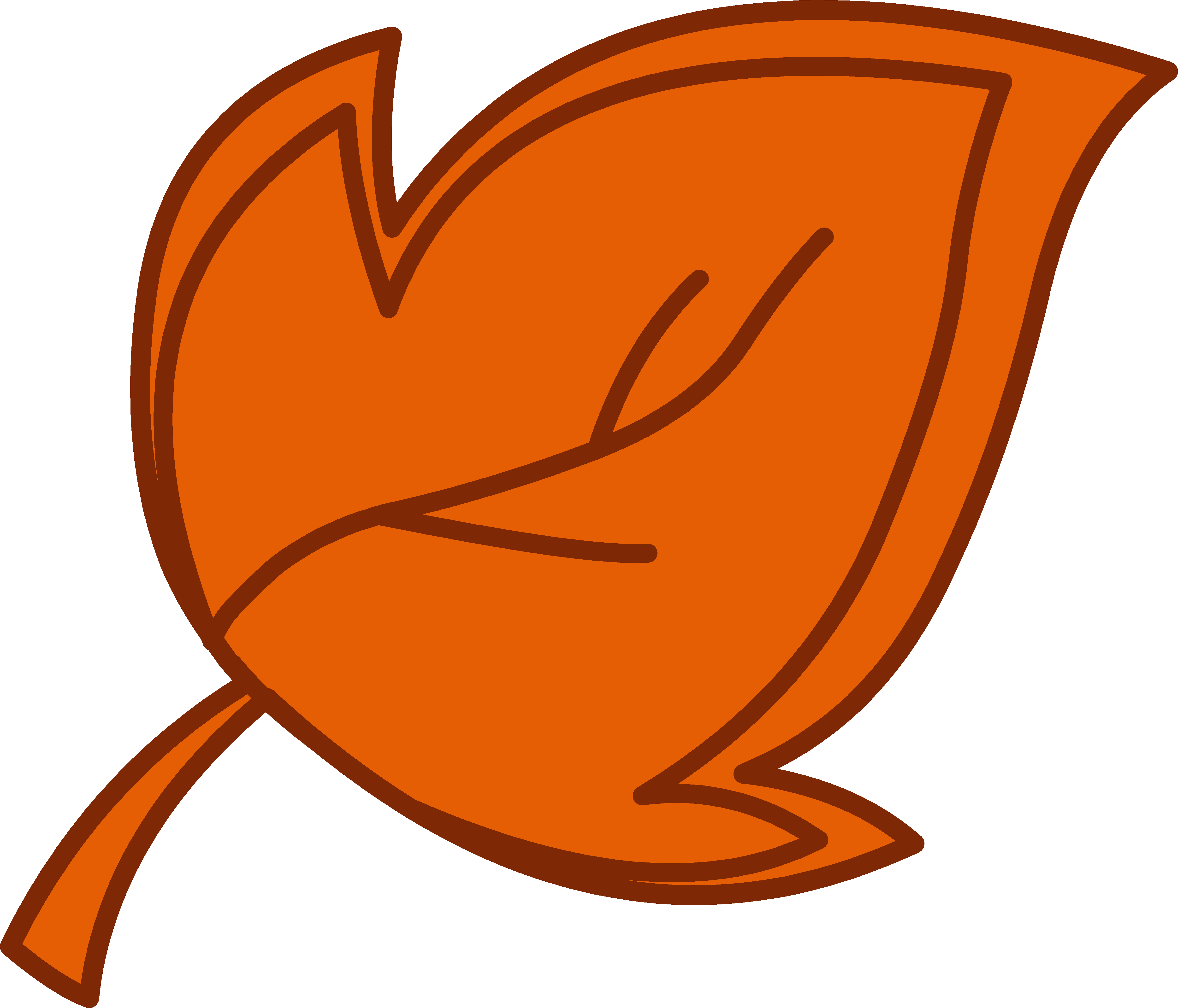 4911x4204 Maple Leaf Clipart Orange