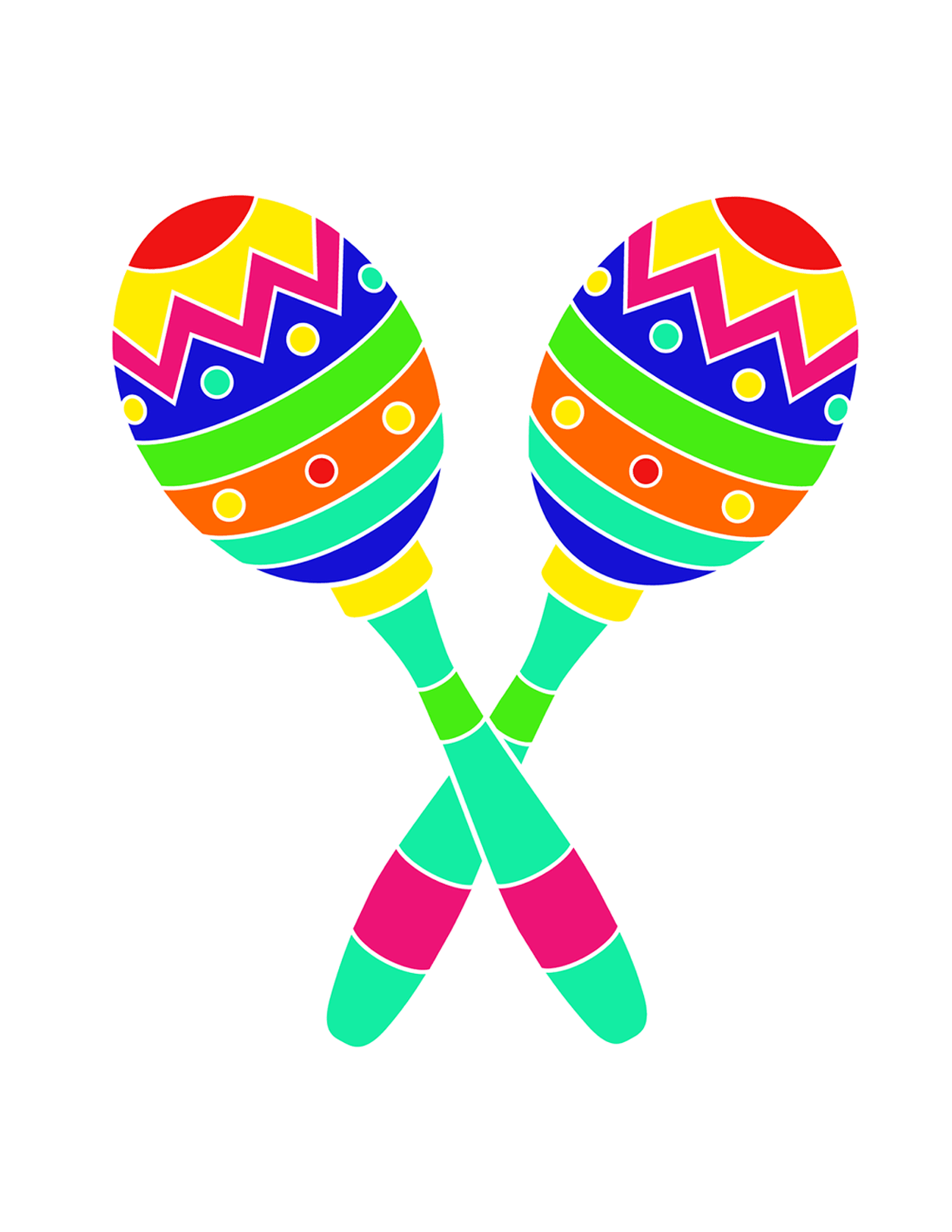 2550x3300 Cutest Maracas Printable Ever! Cinco De Mayo
