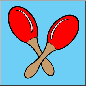 304x304 Clip Art Maracas Color I Abcteach